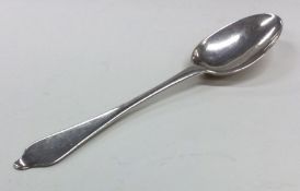 A Queen Anne Hanoverian pattern dog nose spoon wit