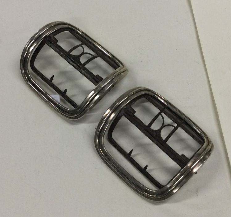 A good pair of large Georgian silver buckles with
