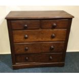 A pine five drawer chest. Est. 330 - £50.