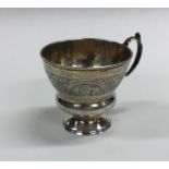 A good quality Russian silver and silver gilt cup