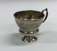 A good quality Russian silver and silver gilt cup