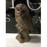 POOLE: A large pottery figure of an owl. Est. £40