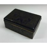 A good Chinese hinged top box decorated in blue gr