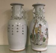 A good pair of tall Chinese porcelain vases decora