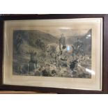 ALFRED LUCAS: A large framed and glazed lithograph