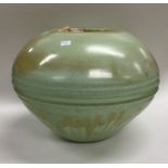 A stylish Candy ware green vase of ovoid form. Est. £20