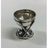 An unusual small silver trophy cup mounted with a