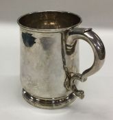 A good quality George I tapering silver mug with s