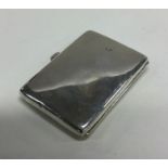 A good plain silver card case with fitted interior