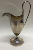 HESTER BATEMAN: A bright cut silver cream jug deco