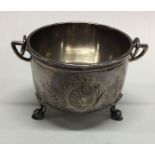A fine quality French silver swing handled basket