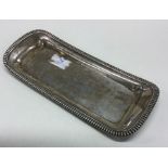 A good rectangular Georgian silver snuffer tray wi