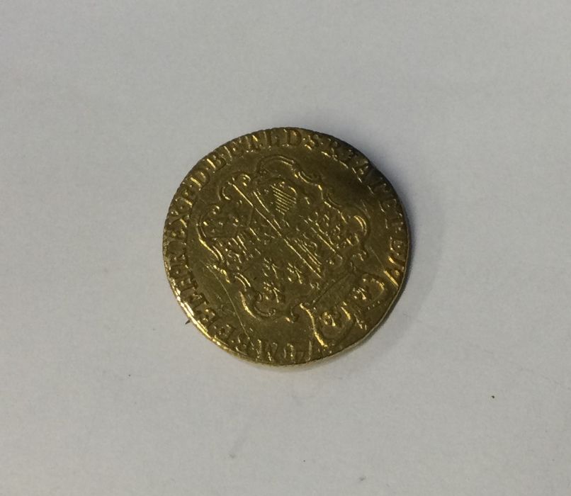 An early Georgian gold Guinea dated 1774 converted