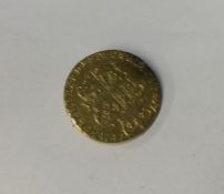 An early Georgian gold Guinea dated 1774 converted