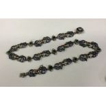 A good Austro-Hungarian silver link necklace with