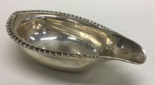 A good silver pap boat with gadroon rim. London 18