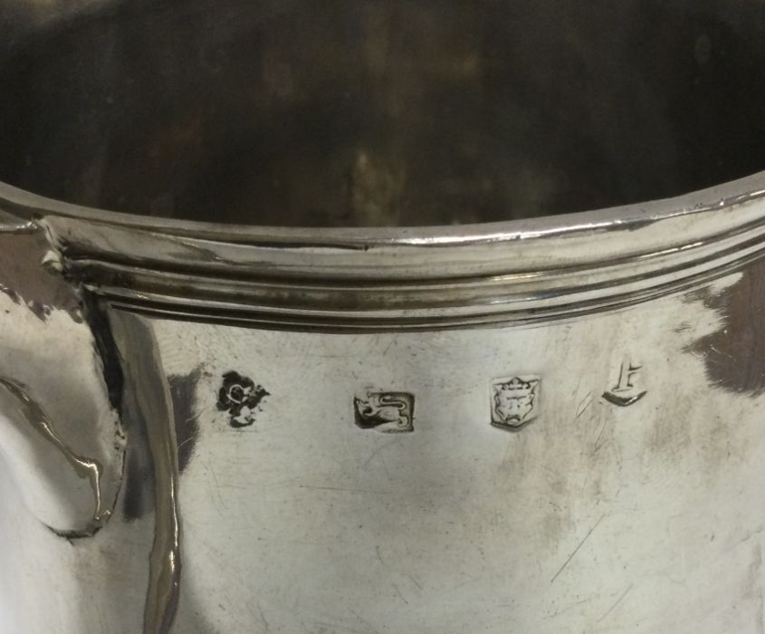 A large fine quality tapering silver mug on sweepi - Image 2 of 4