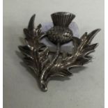 EDINBURGH: An unusual Scottish silver brooch in th