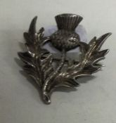 EDINBURGH: An unusual Scottish silver brooch in th