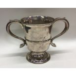 NEWCASTLE A large silver two handled trophy cup on