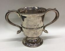 NEWCASTLE A large silver two handled trophy cup on