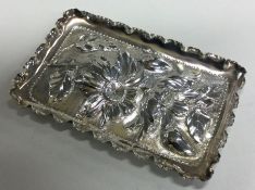 An attractive Victorian silver pin dish of stylise