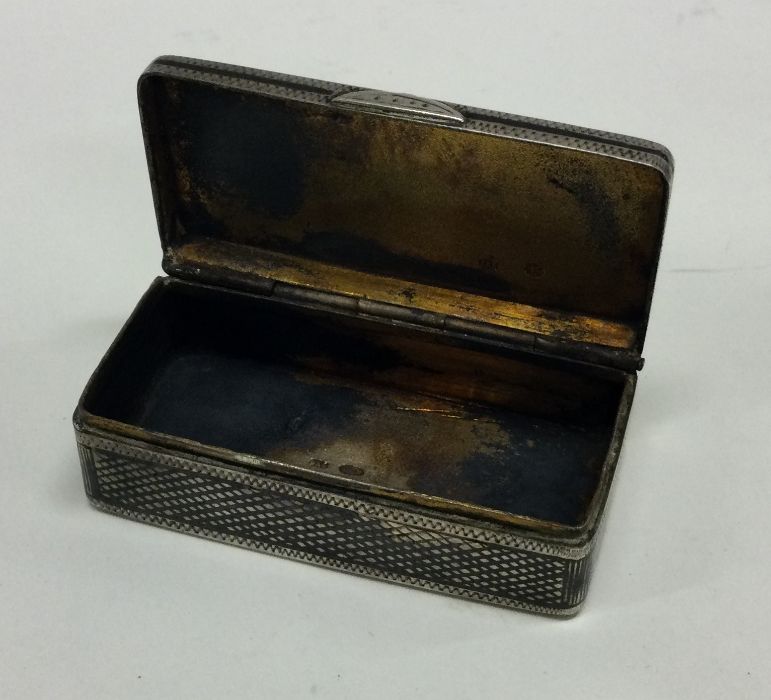 A Russian silver snuff box attractively decorated - Image 2 of 2