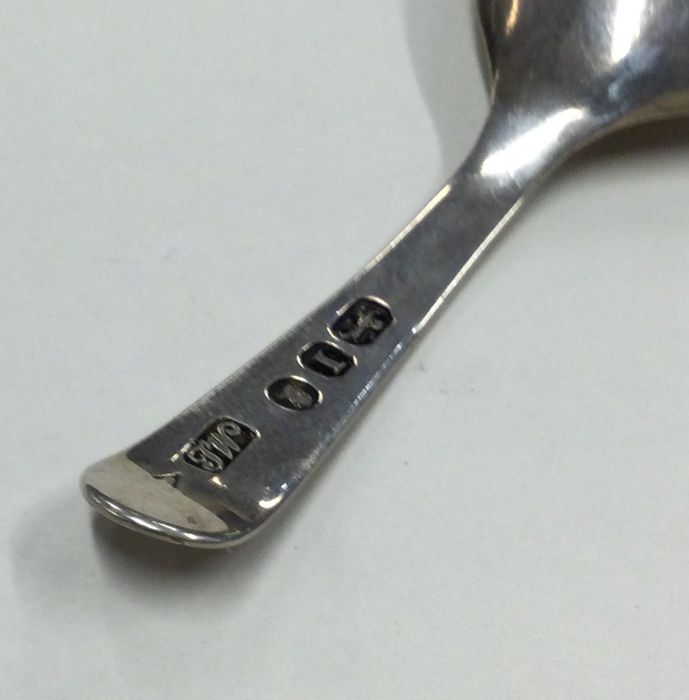 A Georgian silver bright cut caddy spoon with engr - Image 2 of 2