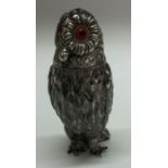 A good cast pepper in the form of an owl with text