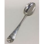 A good Irish Hanoverian pattern silver tablespoon