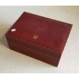 ROLEX: A red Rolex box. Est. £20 - £30.