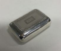 A good Georgian silver snuff box of large proporti