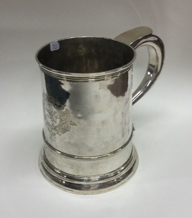 A large fine quality tapering silver mug on sweepi - Image 4 of 4