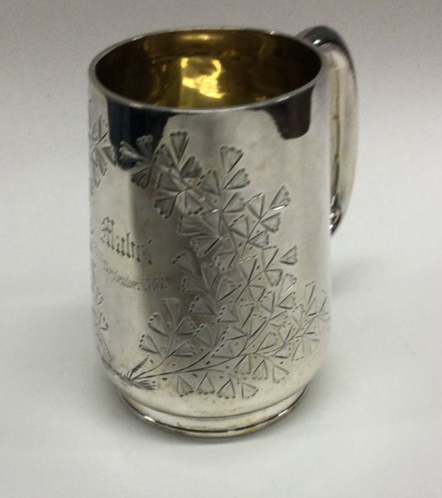 EXETER: An attractive Victorian silver christening