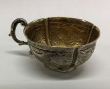 An Antique Continental silver and silver gilt cup