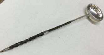 A good large Georgian silver punch ladle dated 178