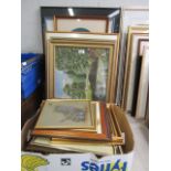 Collection of various framed and glazed pictures and prints