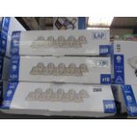 3x LED downlight multipacks in matt white