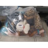 Bag of soft cuddly animals