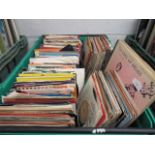 Crate of various 45s, including folk, classical, ballet, etc.