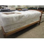 Single pine bedframe with Sleep Easy Dreamworld single mattress