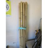 Bundle of large bamboo poles