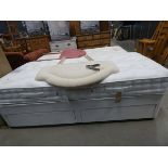 A Windsor Bed Company single divan bed base and mattress