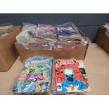 Quantity of Captain America, Marvel, and other comics