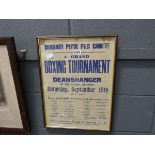 Boxing tournament advertising poster