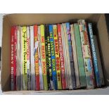 A box containing: Dandy, Beano and other childrens annuals