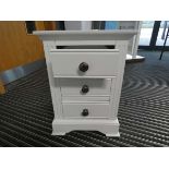 65 - Banbury White Painted Large Bedside Table (7)