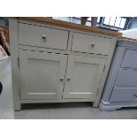 88 - Salisbury Ivory Painted Oak Small Sideboard (14)