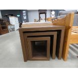 5268 - Walnut finished nest of 3 tables