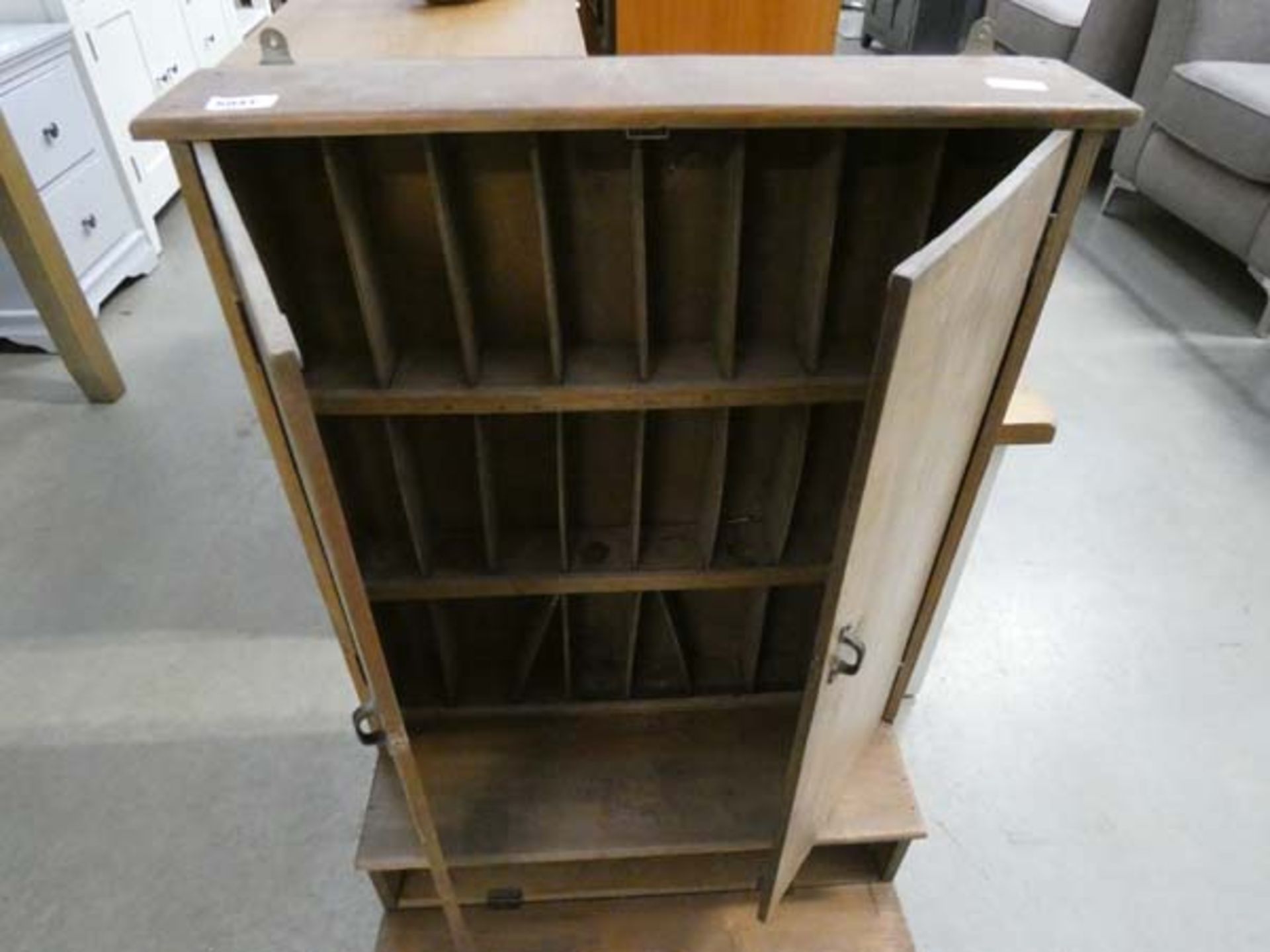 5318 - Hanging cabinet with pigeon holes and storage space under - Image 2 of 2